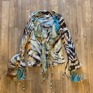 Just Cavalli Ruffled Top